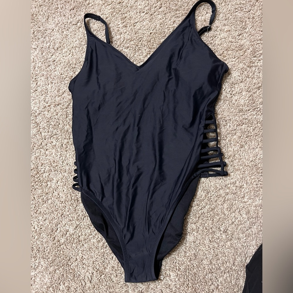 Black One Piece Swim